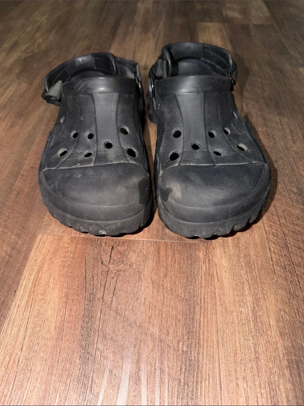 Mens crocs off road sports clog black size M10/W12